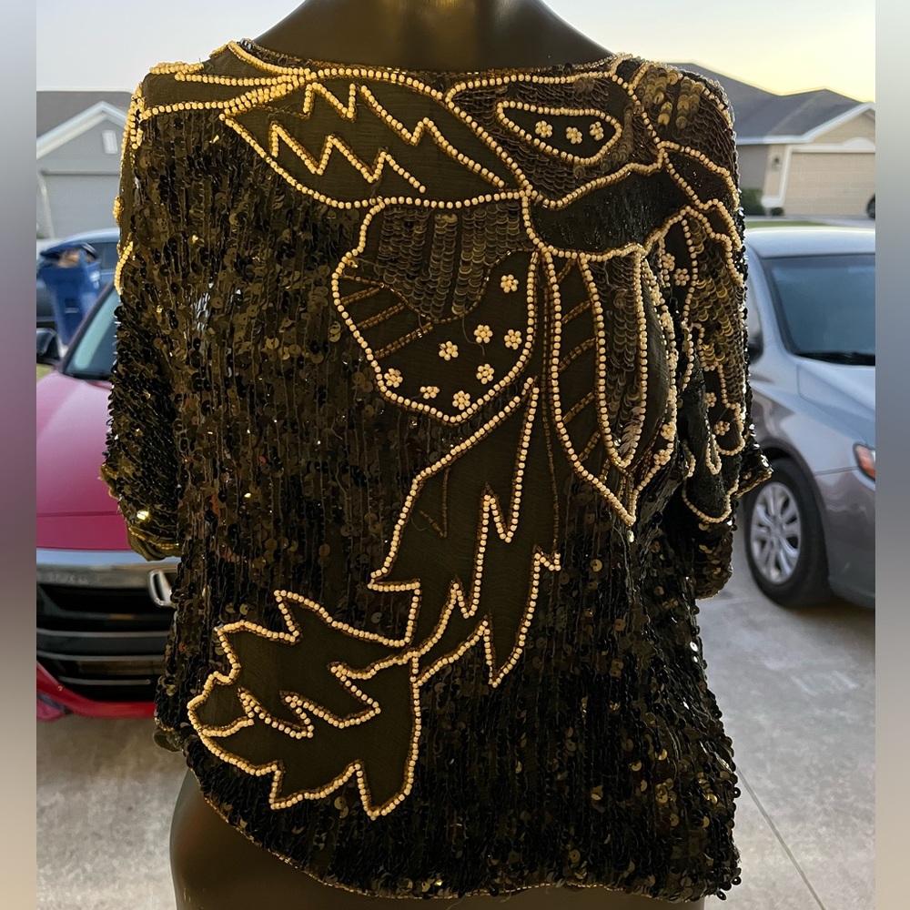 Vintage sequins shirt
